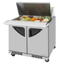 Turbo Air TST-36SD-15-FB-N 36 1/4" 2 Doors 15 Pan Mega Top Sandwich / Salad Prep Table