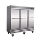 Entree CR3-6HD-HC 83 5/8" Solid Door Reach-In Refrigerator