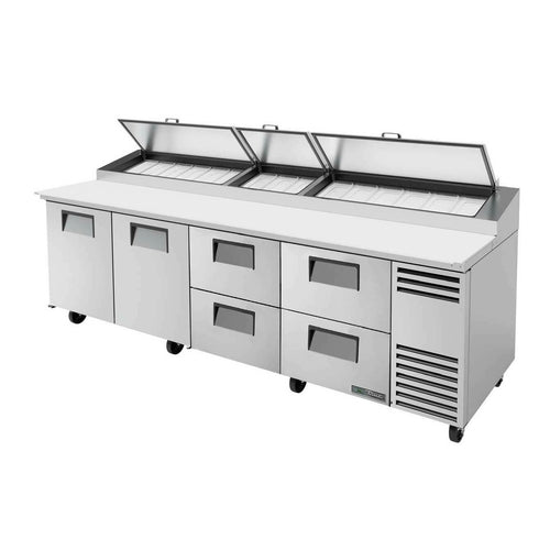 True TPP-AT-119D-4-HC 119 1/4" 2 Doors Pizza Prep Table