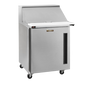 Traulsen CLPT-2712-SD-L-LK 27 7/8" 1 Door 12 Pan Mega Top Sandwich / Salad Prep Table
