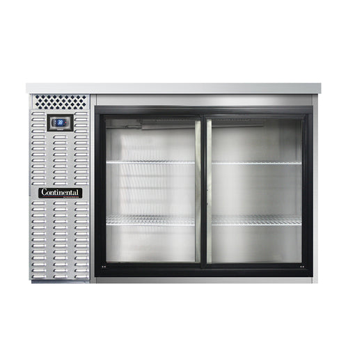 Continental Refrigerator BB50SNSSSGD 50" Solid Door Back Bar Cooler