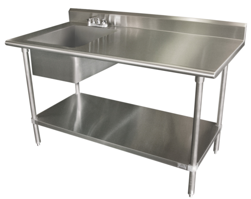 Advance Tabco KSLAG-11B-306L-X 72" Work Table
