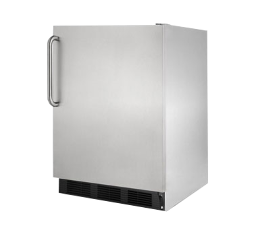 Summit FF7BKCSSADA 23 3/4" Solid Door Undercounter Refrigerator
