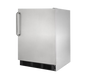 Summit FF7BKCSSADA 23 3/4" Solid Door Undercounter Refrigerator