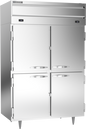 Beverage-Air PRF24-24HC-1AHS 52 1/8" 2 Section Solid Door Reach-In Refrigerator Freezer