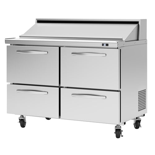 Turbo Air PST-48-D4-N 48 1/4" 4 Drawer 12 Pan Sandwich / Salad Prep Table
