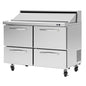 Turbo Air PST-48-D4-N 48 1/4" 4 Drawer 12 Pan Sandwich / Salad Prep Table