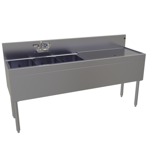 Glastender TSA-66L-S 66" Underbar Sink