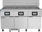 Frymaster 3FQG60T 60" (3) 63 lb Gas Fryer Battery