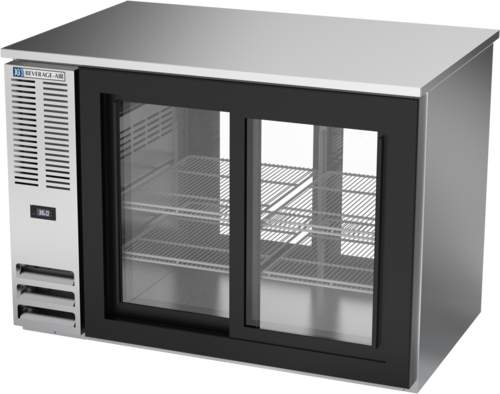 Beverage-Air BB48HC-F-GS-PT-S 48" Glass Door Back Bar Cooler