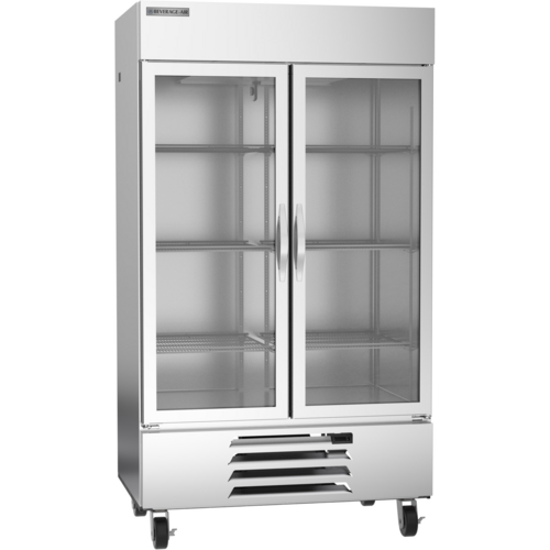 Beverage-Air HBF44HC-1-G 47" 2 Section Glass Door Reach-In Freezer