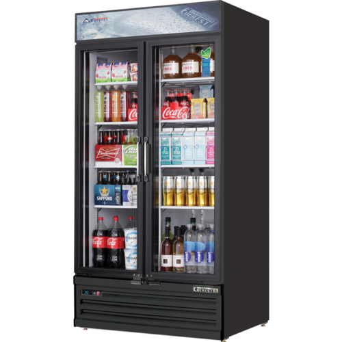 Everest EMSGR33B 39 3/8" 2 Section Refrigerated Merchandiser