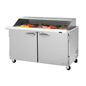 Turbo Air PST-60-24-N-SL 60 1/4" 2 Doors 24 Pan Mega Top Sandwich / Salad Prep Table