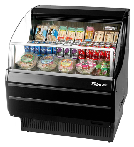 Turbo Air TOM-30SW(B)-N 28 1/8" Open Air Merchandiser