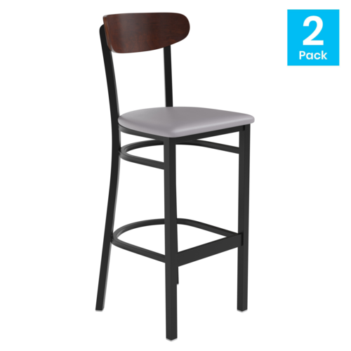 Flash Furniture 2-XU-DG6V6GYV-WAL-GG 17" Barstool
