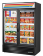True GDM-49F-LTF-HC~TSL01 54 1/8" 2 Section Freezer Merchandiser