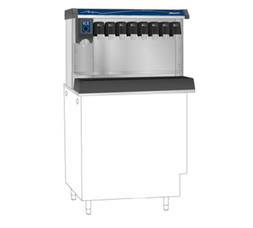 Follett VU155B8LL 31 1/4" In-Counter Soda Ice & Beverage Dispenser