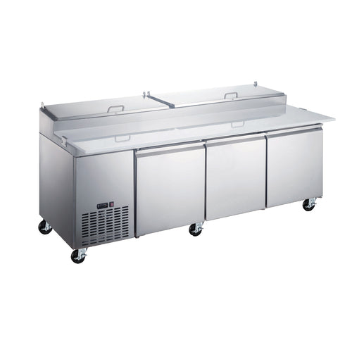 Omcan 50044 91 7/8" 3 Doors Pizza Prep Table
