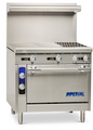 Imperial IHR-2HT-2 36" 2 Burner Gas Heavy Duty Range