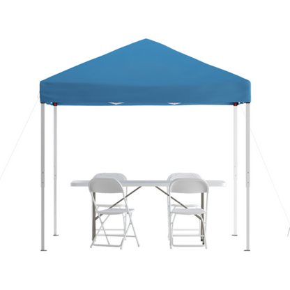 Flash Furniture JJ-GZ88183Z-4LEL3-BLWH-GG 94" Patio Umbrella