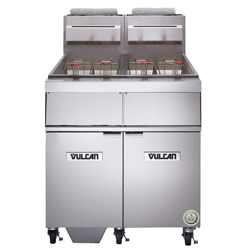 Vulcan 3GR45MF 46 1/2" (3) 45 lb Gas Fryer Battery