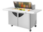 Turbo Air TST-48SD-18-E-N 72 5/8" 2 Doors 18 Pan Mega Top Sandwich / Salad Prep Table