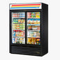 True GDM-47-HC-LD 54 1/8" 2 Section Refrigerated Merchandiser