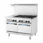 Turbo Air TARG-12G6B 48" 6 Burner Gas Restaurant Range