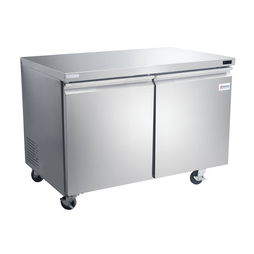 Omcan 50056 47 1/4" Solid Door Undercounter Refrigerator