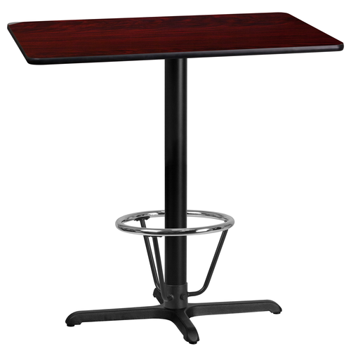 Flash Furniture XU-MAHTB-2442-T2230B-3CFR-GG Dining Table