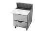Beverage-Air SPED27HC-C-B 27" 2 Drawer 9 Pan Sandwich / Salad Prep Table