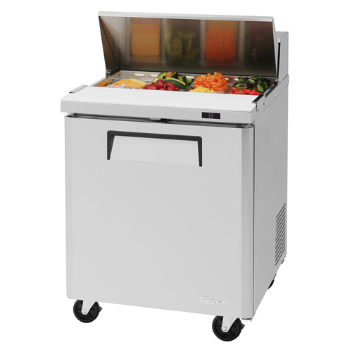 Turbo Air MST-28-N 27 1/2" 1 Door 9 Pan Sandwich / Salad Prep Table