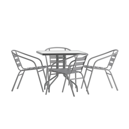 Flash Furniture TLH-0732SQ-017CSV4-GG 31 1/2" Patio Dining Set