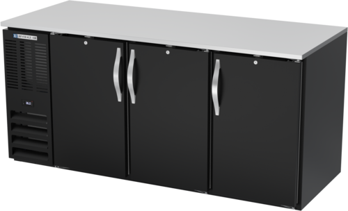 Beverage-Air BB72HC-F-B 72" Solid Door Back Bar Cooler