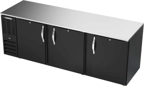 Beverage-Air BB94HC-F-B 94" Solid Door Back Bar Cooler
