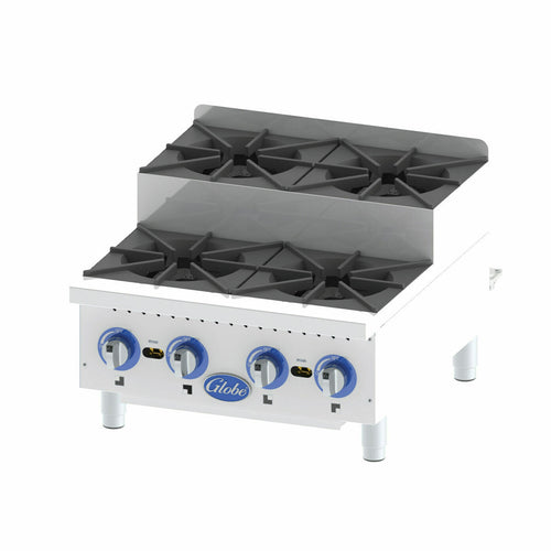 Globe GHPSU424G 24" Gas Countertop Hot Plate
