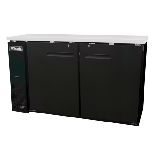 Migali C-BB60-HC 60 3/4" Solid Door Back Bar Cooler