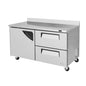 Turbo Air TWR-60SD-D2-N 60 1/4" 1 Door Worktop Refrigerator