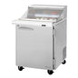 Turbo Air PST-28-12-N-CL 27 1/2" 1 Door 12 Pan Mega Top Sandwich / Salad Prep Table