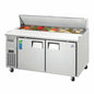 Everest EPWR2 59 1/8" 2 Doors 16 Pan Sandwich / Salad Prep Table