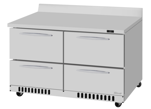 Turbo Air PWR-48-D4-FB-N 48 1/4" 4 Drawer Worktop Refrigerator
