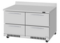 Turbo Air PWR-48-D4-FB-N 48 1/4" 4 Drawer Worktop Refrigerator