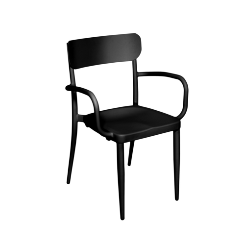 BFM Seating PHVACBL 22" Patio Chair