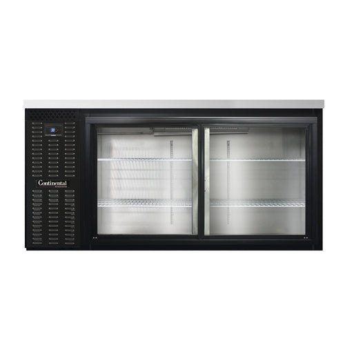 Continental Refrigerator BB69SNSGD 69" Solid Door Back Bar Cooler