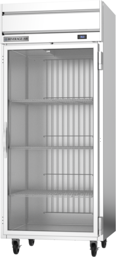 Beverage-Air HRPS1WHC-1G 35" 1 Section Glass Door Reach-In Refrigerator