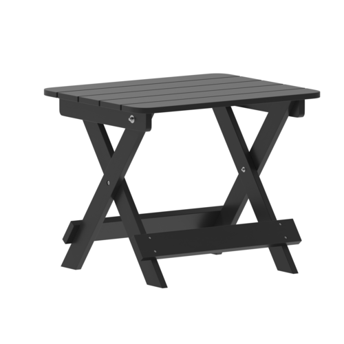 Flash Furniture LE-HMP-2012-1620H-BK-GG 35 1/4" Patio Table