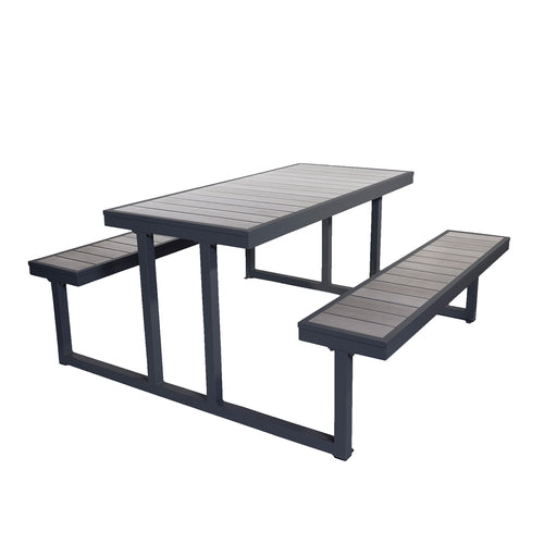 BFM Seating PH7227GRBL 72" Patio Table