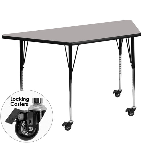 Flash Furniture XU-A2448-TRAP-GY-H-A-CAS-GG Dining Table