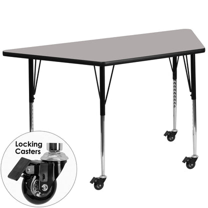 Flash Furniture XU-A2448-TRAP-GY-H-A-CAS-GG Dining Table