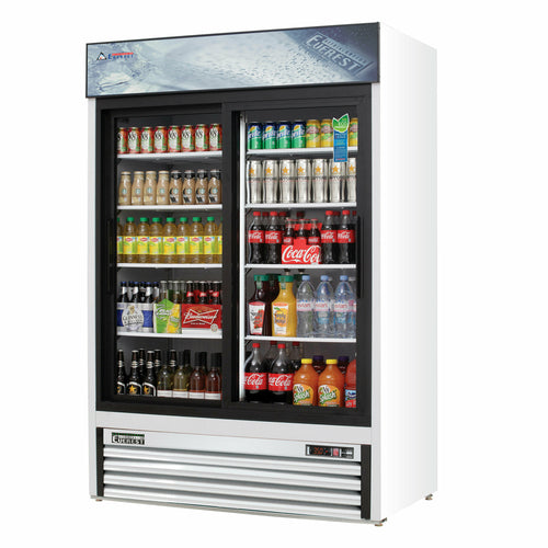 Everest EMGR48 53 1/8" 2 Section Refrigerated Merchandiser